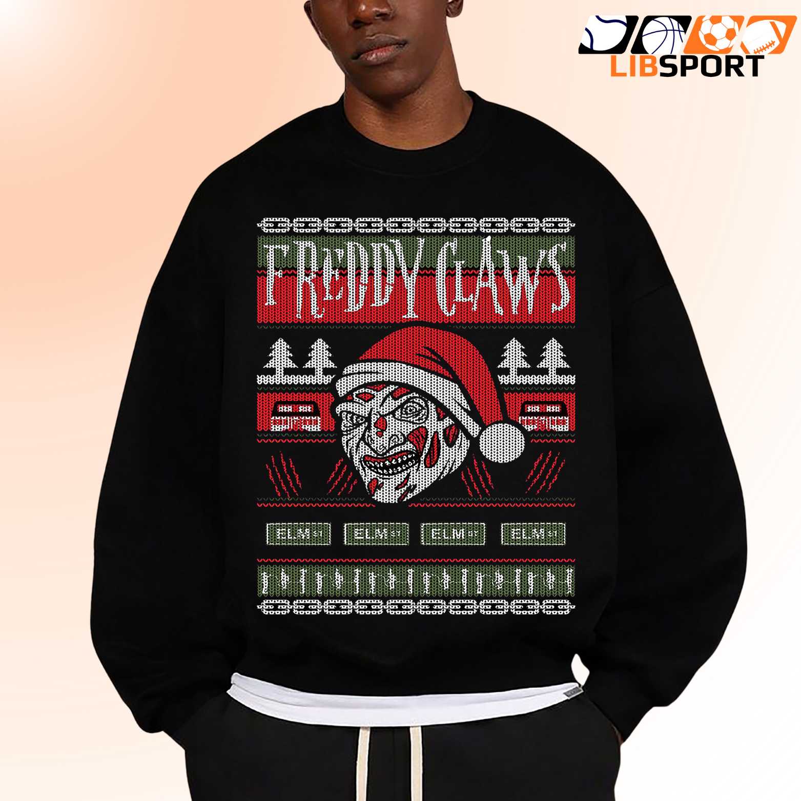 Ugly Christmas Freddy Claws Shirt, Horror Movie Holiday Sweatshirt
